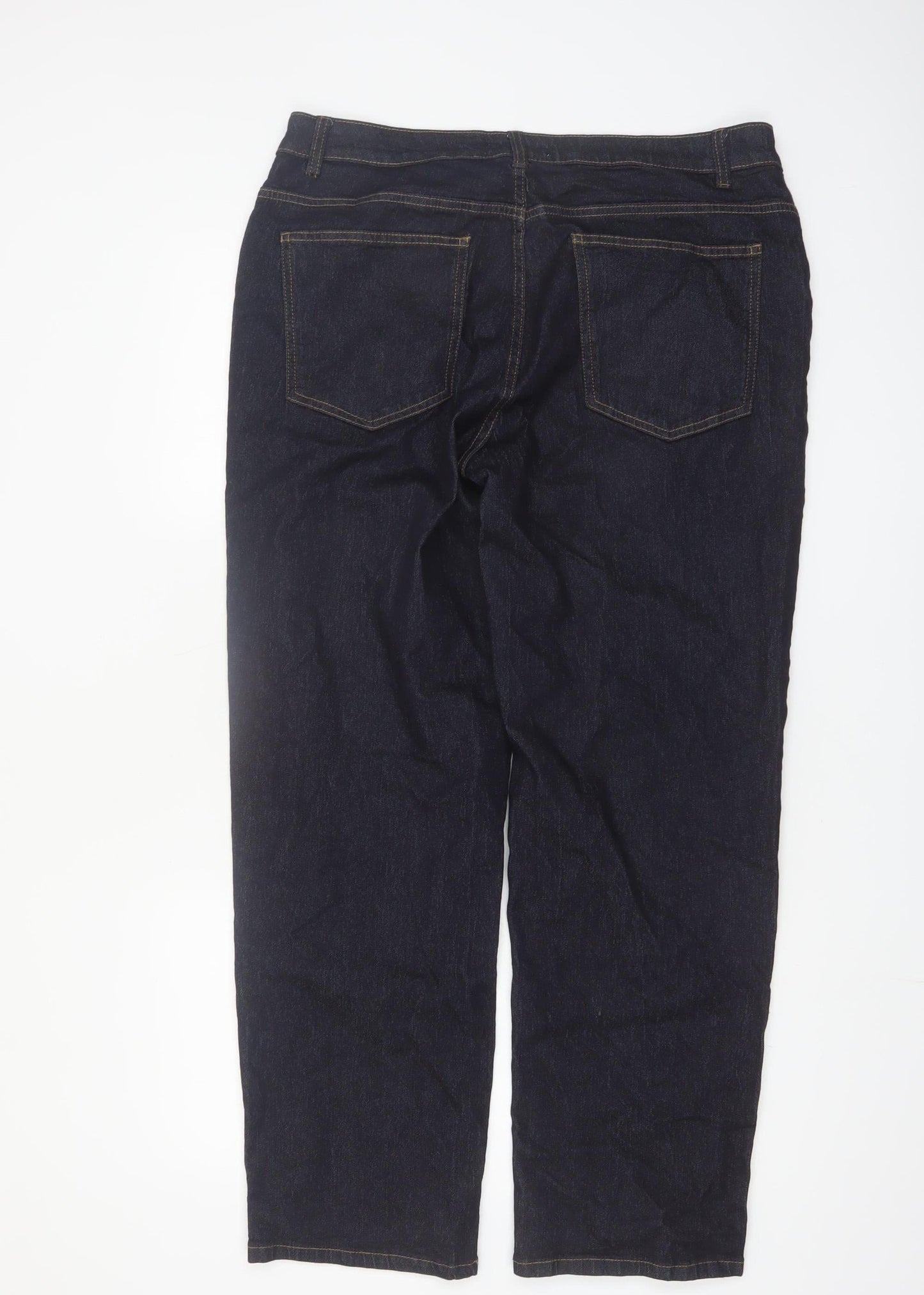 Denim Co Men's Blue Straight Fit Jeans W34 L32 Cotton Blend