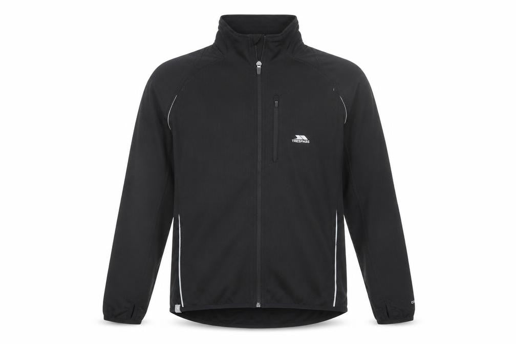 Trespass Mens Black XXL Softshell Windbreaker Jacket