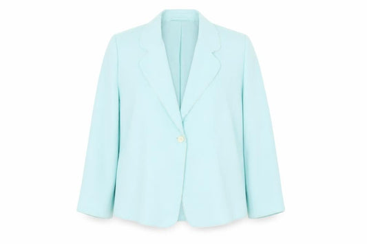 Chianti Women’s Blue Single-Breasted Blazer Size 18 Polyester