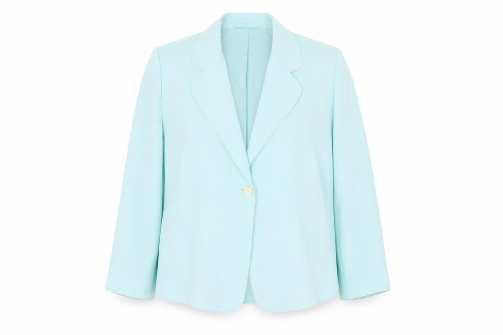 Chianti Women’s Blue Single-Breasted Blazer Size 18 Polyester