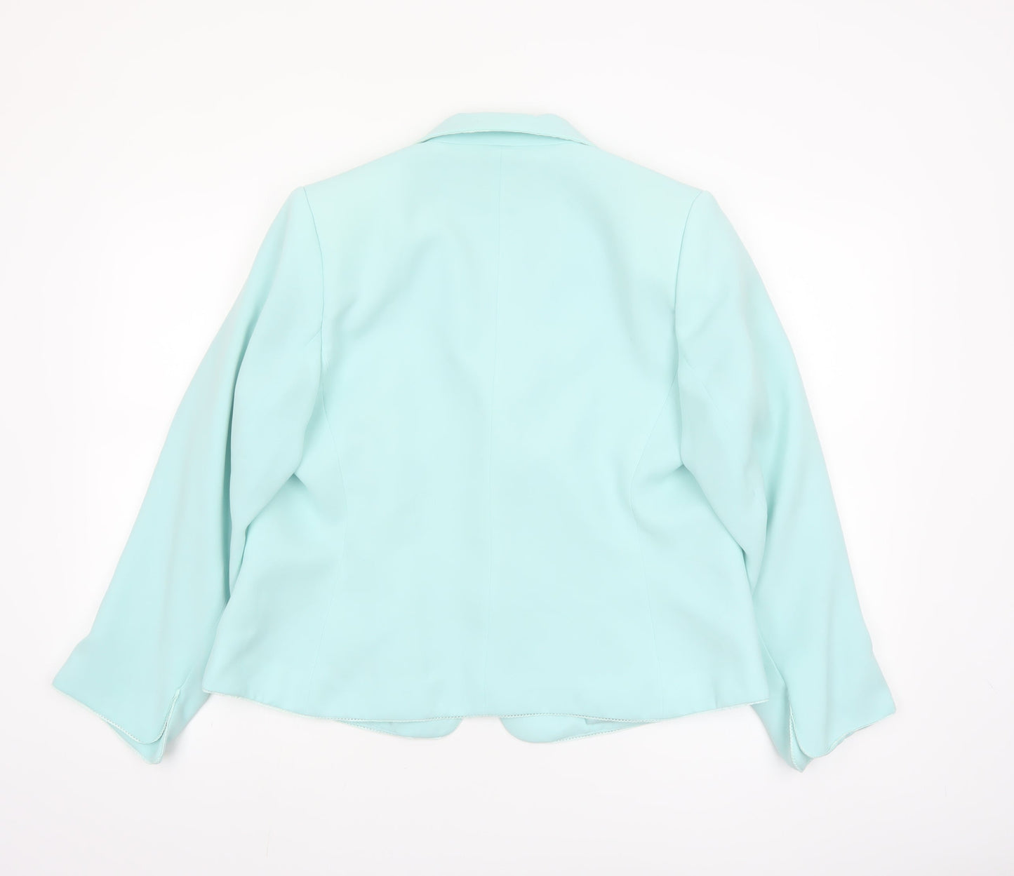 Chianti Women’s Blue Single-Breasted Blazer Size 18 Polyester