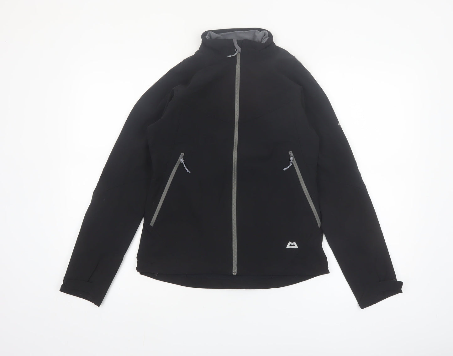Mountain Equipment Women's Black Softshell Jacket Size 10 Windproof Outdoor