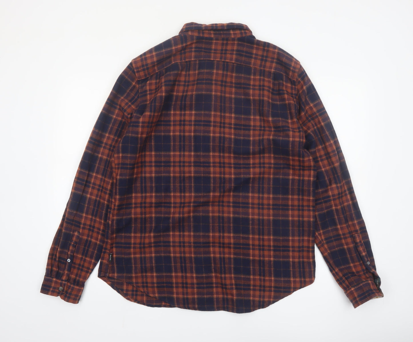 Paul Smith Men's Brown Plaid Flannel Tailored Fit Shirt 2XL