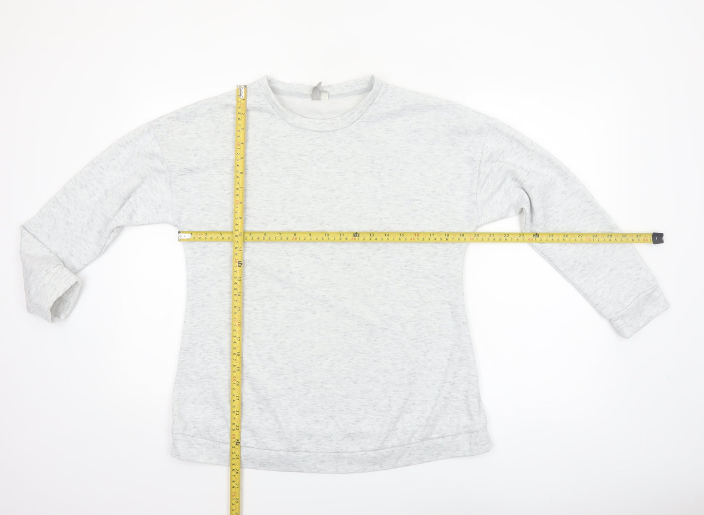 ASOS Women Grey Pullover Sweatshirt UK 10 Regular Fit Soft Fleece