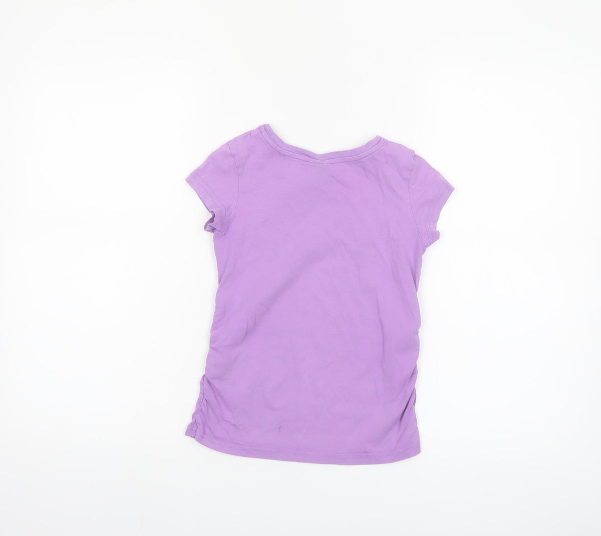 Bench Girls Purple 7-8 Years Logo Cotton Short Sleeve T-Shirt