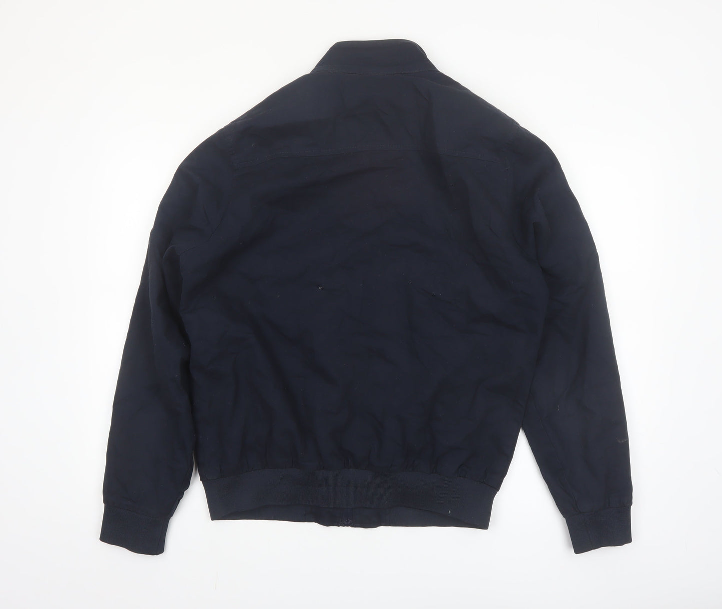 Kensington Eastside Men's Blue Cotton Bomber Jacket L Classic Style