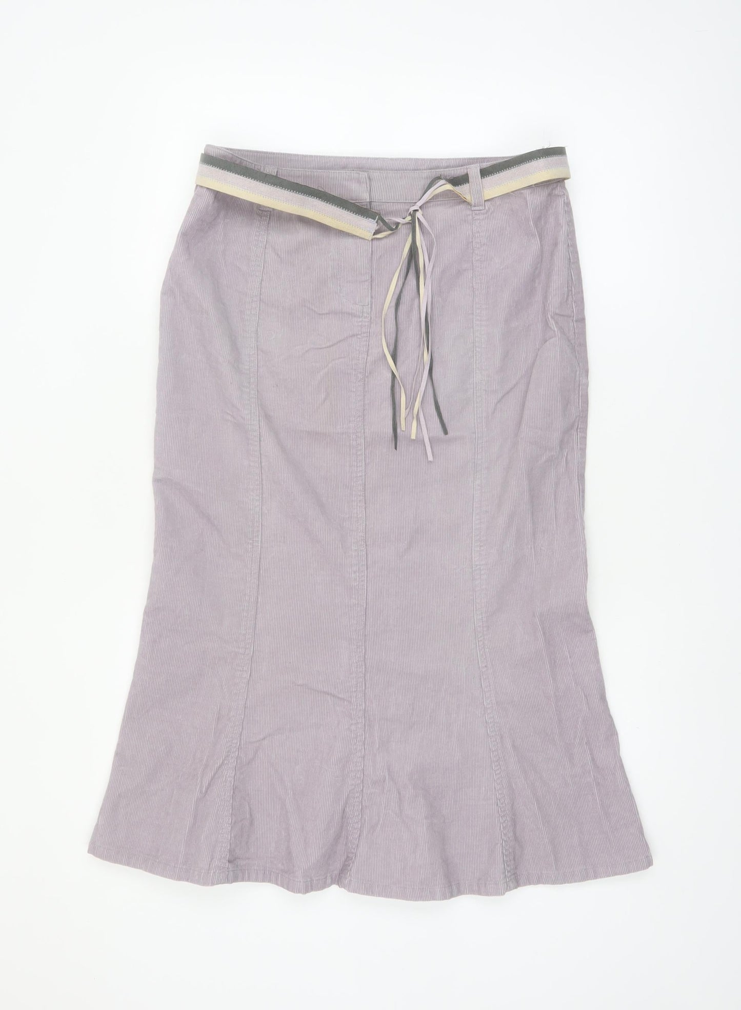 Principles Women Purple Corduroy Pencil Skirt Size 12