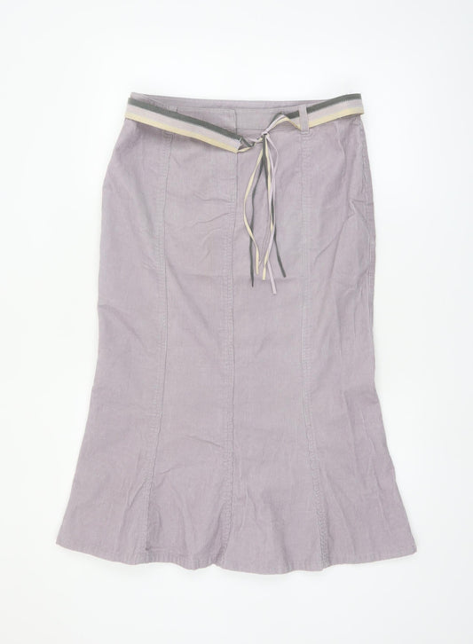 Principles Women Purple Corduroy Pencil Skirt Size 12