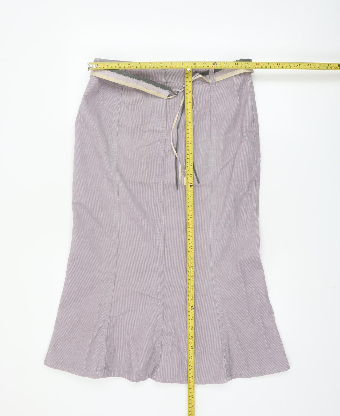 Principles Women Purple Corduroy Pencil Skirt Size 12