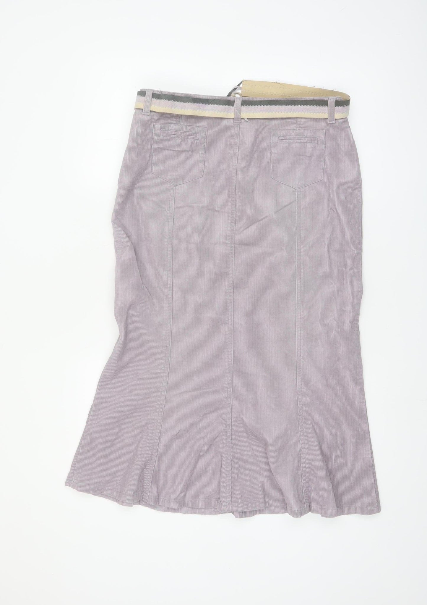 Principles Women Purple Corduroy Pencil Skirt Size 12