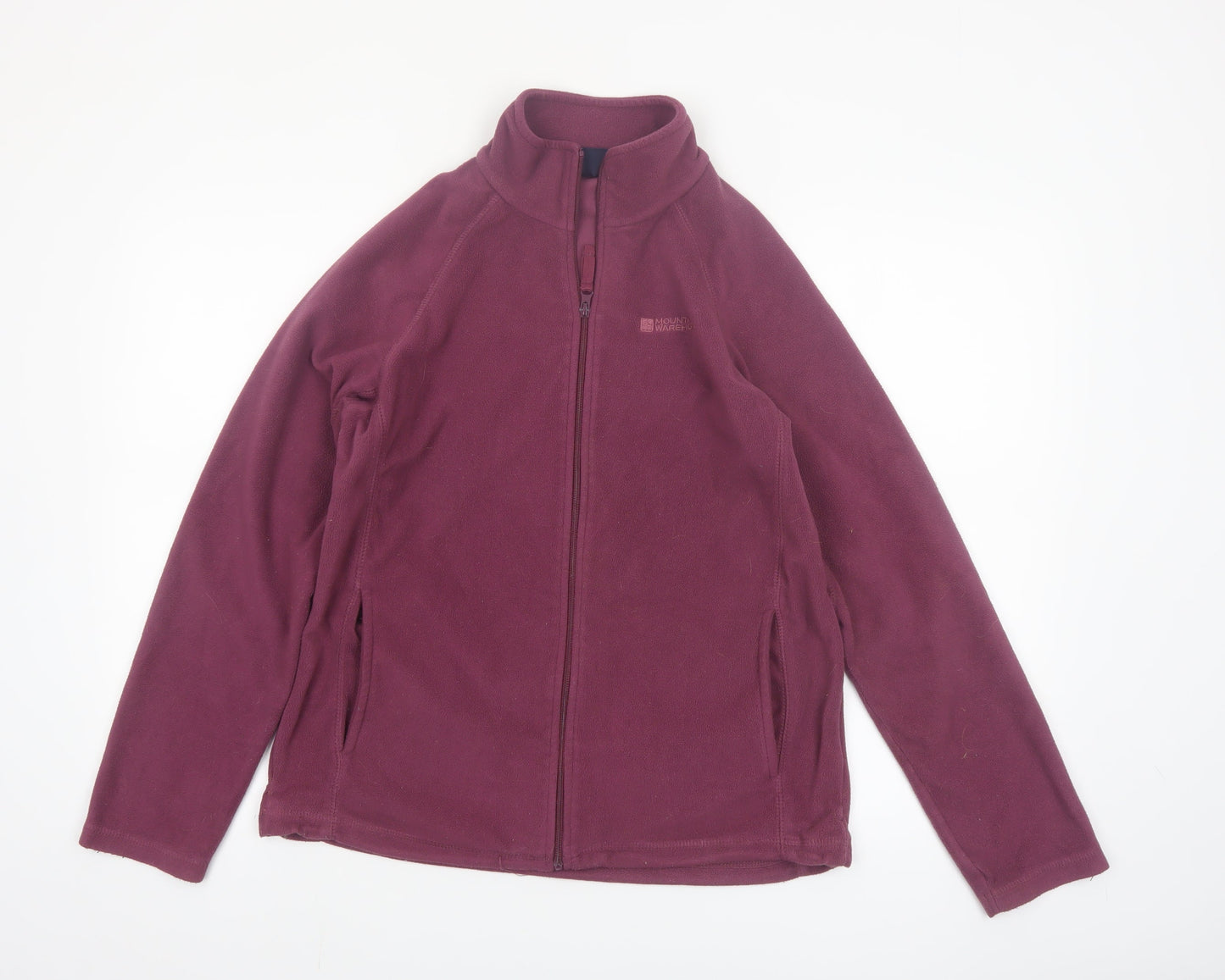 Mountain Warehouse Womens Purple Fleece Jacket UK 14 Full Zip