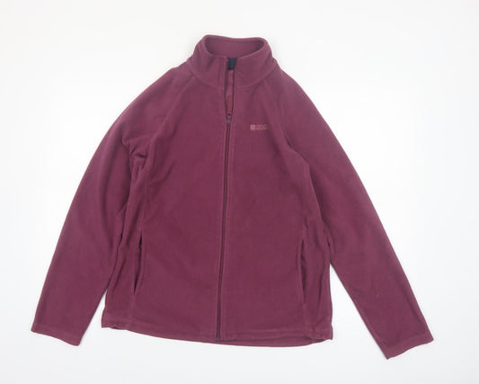 Mountain Warehouse Womens Purple Fleece Jacket UK 14 Full Zip