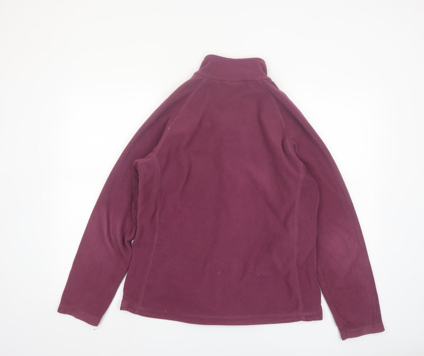 Mountain Warehouse Womens Purple Fleece Jacket UK 14 Full Zip