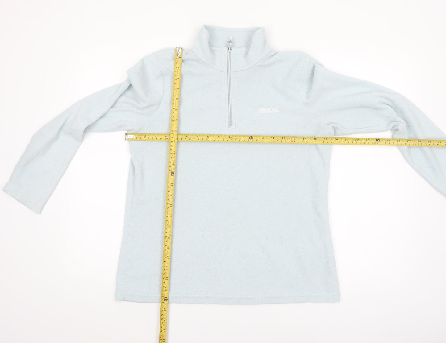 Regatta Women's Blue 1/4 Zip Fleece Sweatshirt UK 14