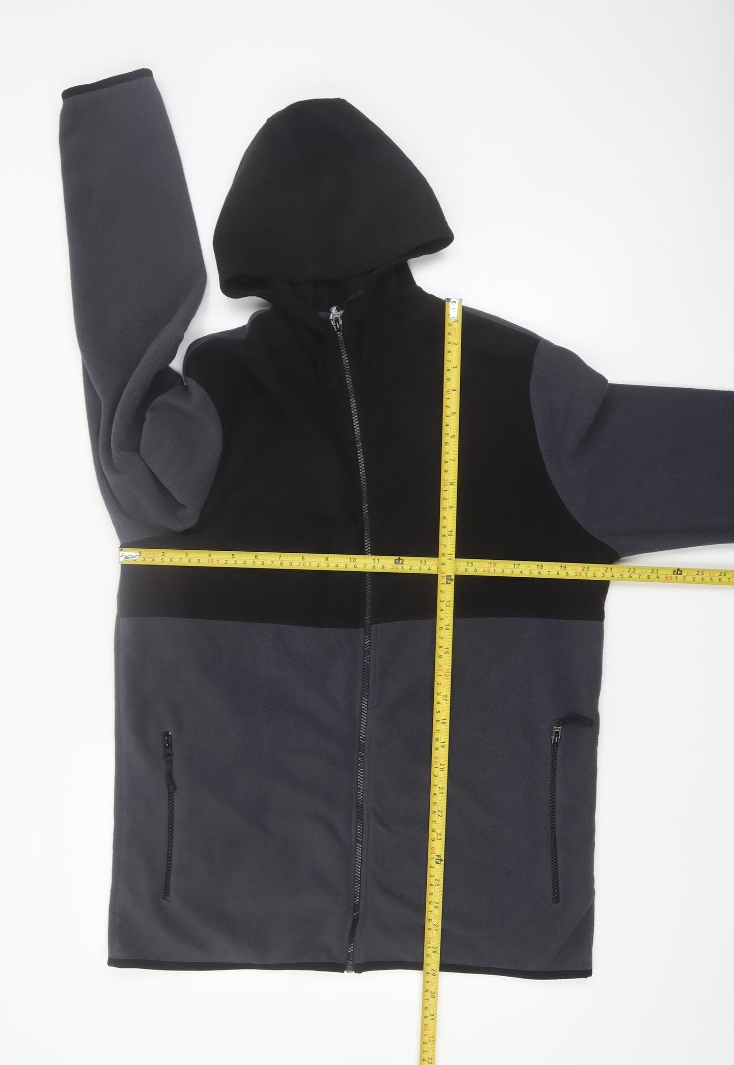Mountain Warehouse Mens Black Full Zip Fleece Hoodie XL