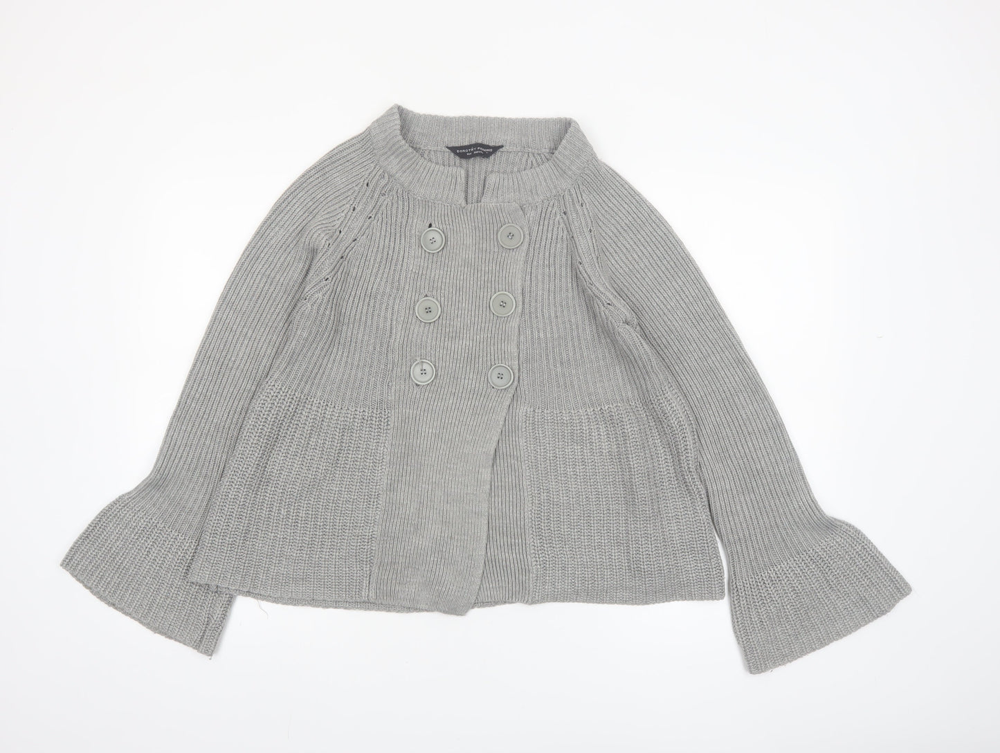 Dorothy Perkins Women’s Grey Chunky Knit Cardigan Size 8