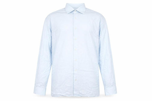 Paul Costelloe Men’s Blue 16.5in Cotton Long Sleeve Button-Up Shirt
