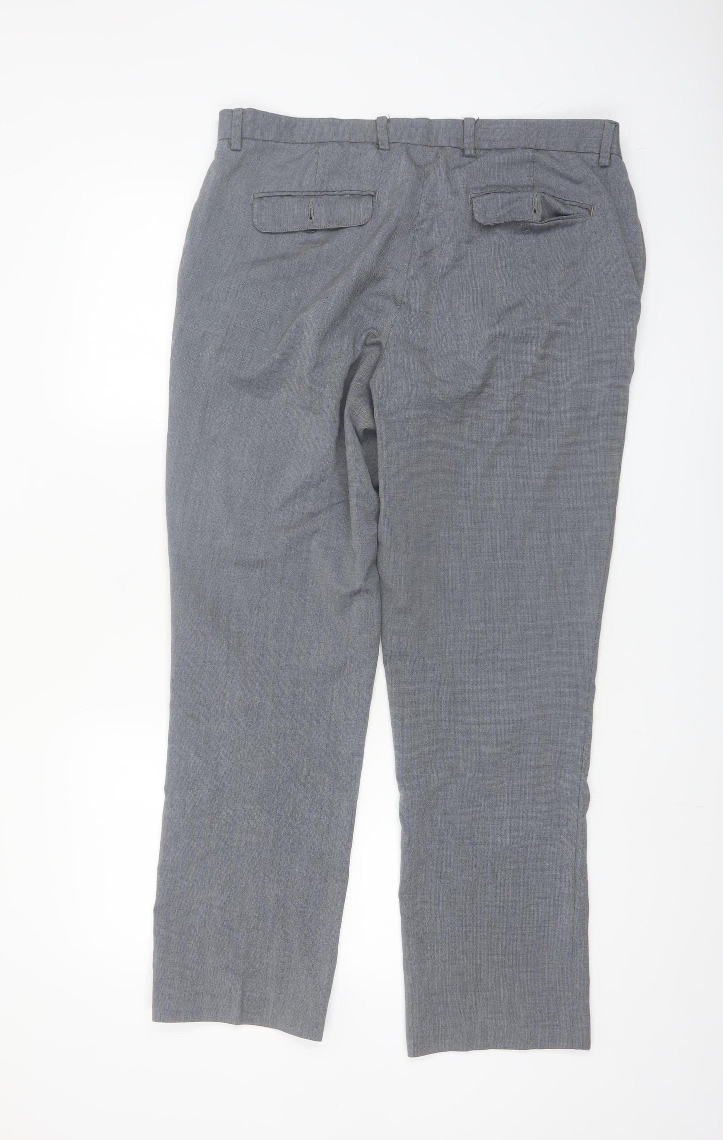 The Savile Row Company Men's Grey 36R Dress Trousers