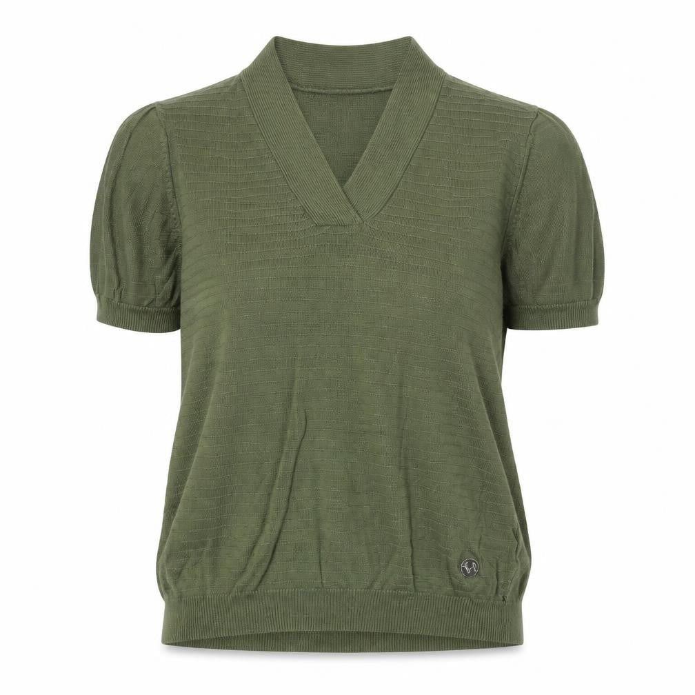 Allen Solly Women’s Green V-Neck Knit Blouse Size S