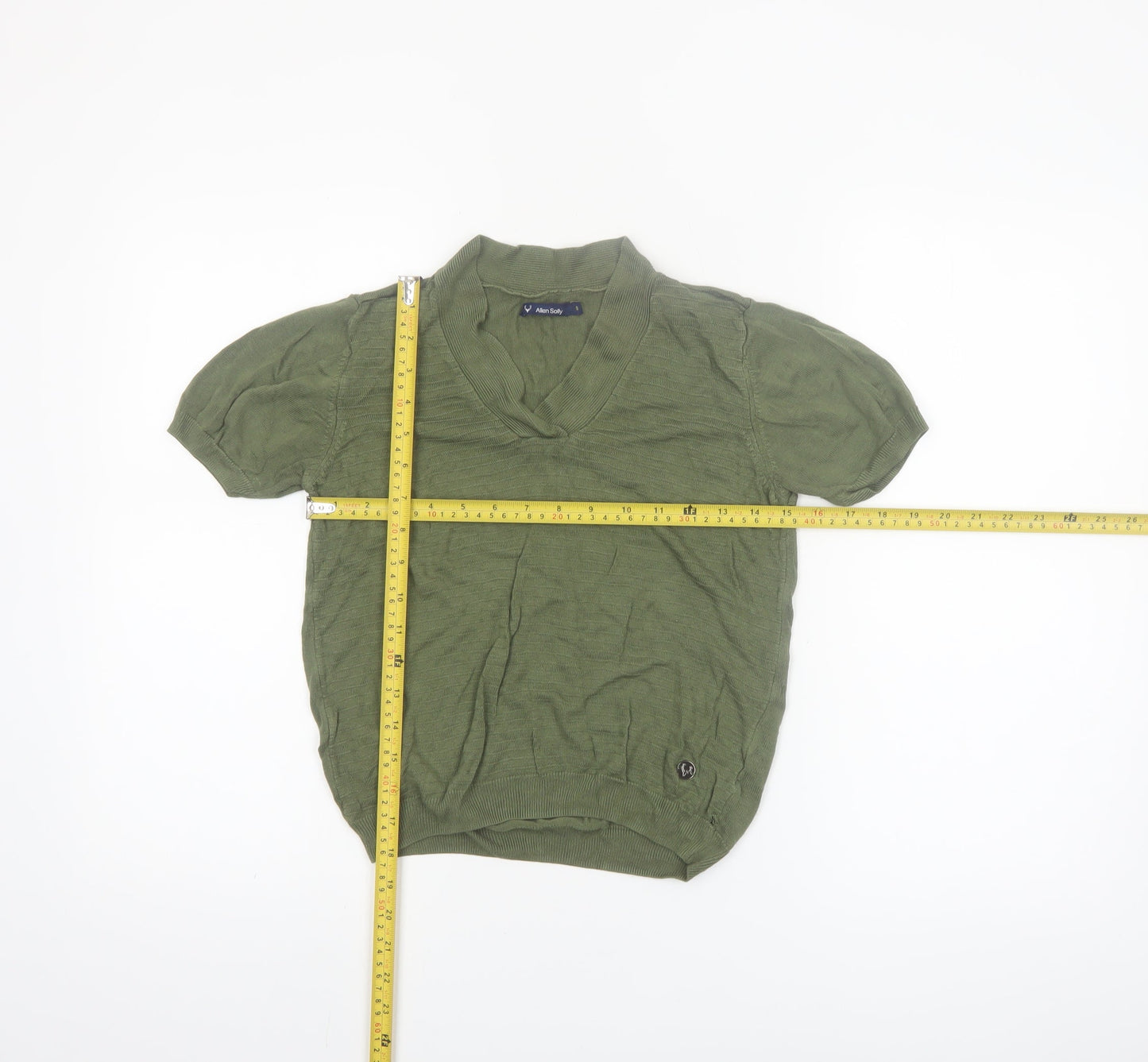 Allen Solly Women’s Green V-Neck Knit Blouse Size S