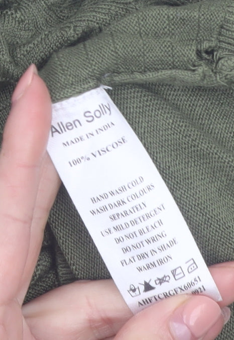Allen Solly Women’s Green V-Neck Knit Blouse Size S