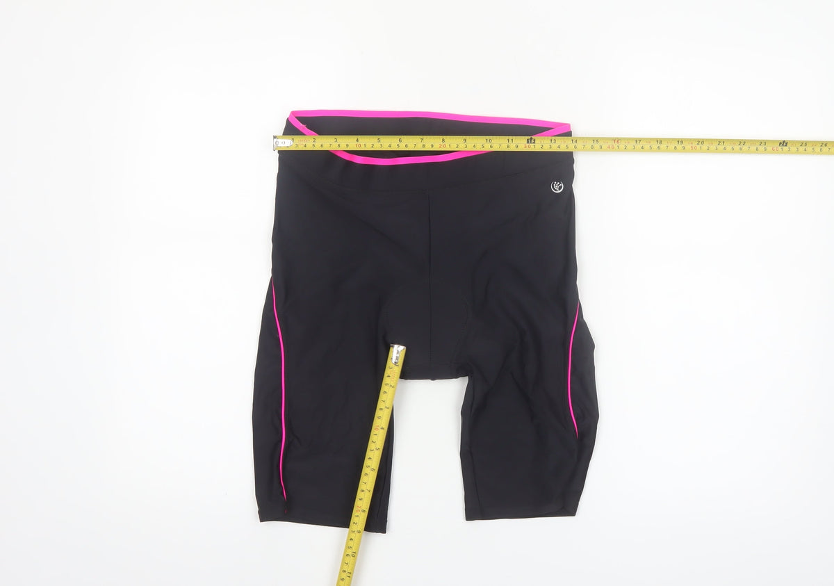 Dunnes Stores Women Black Medium Biker Activewear Shorts Nylon Blend