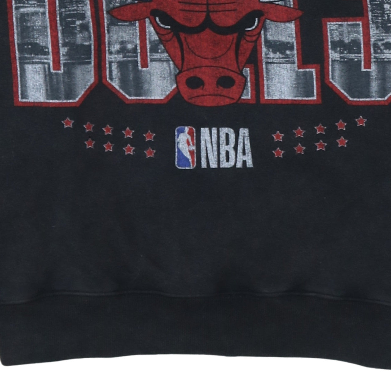 Abercrombie & Fitch Women Black Chicago Bulls Oversized Sweatshirt S