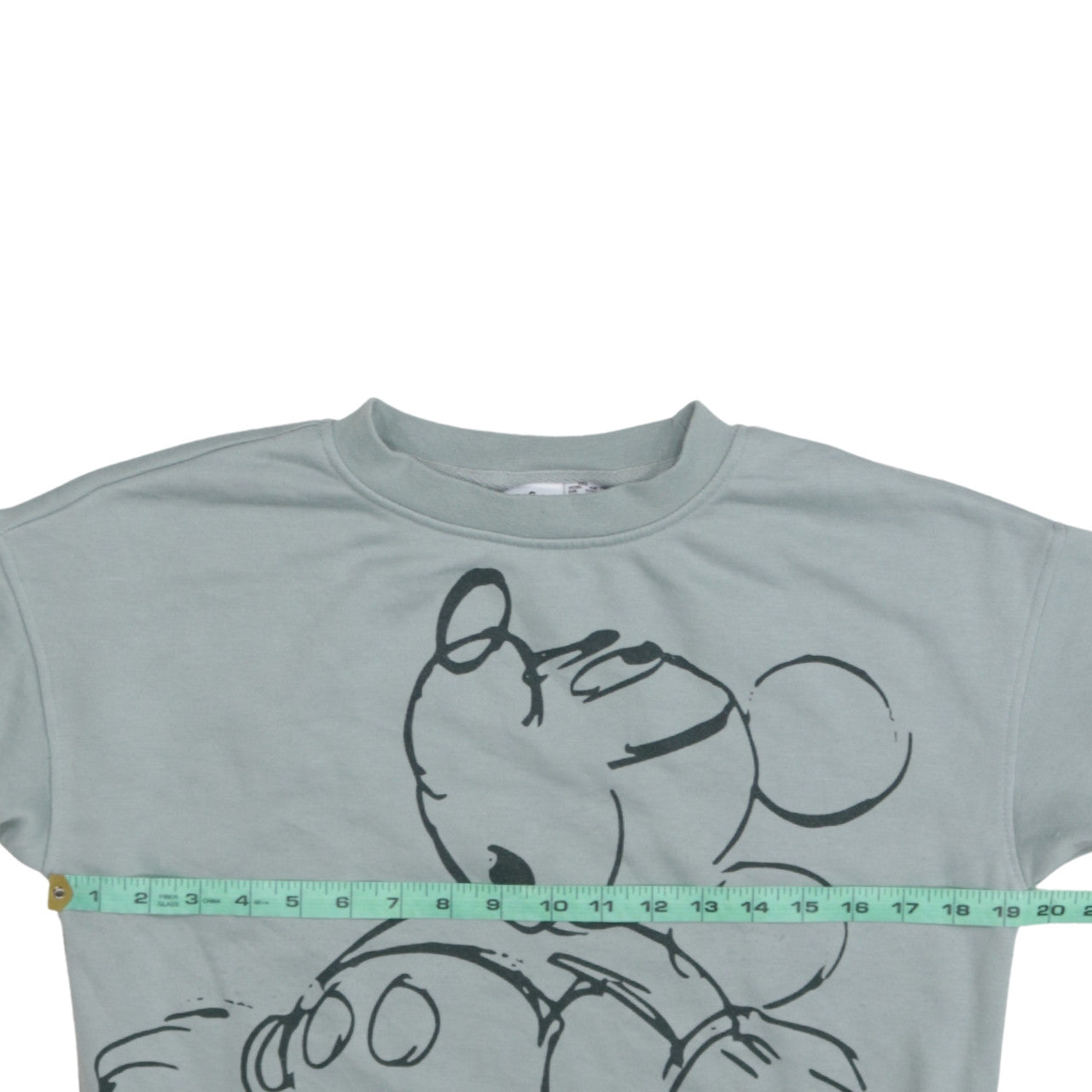 Disney Womens Grey Mickey Mouse Pullover Sweatshirt 2XS