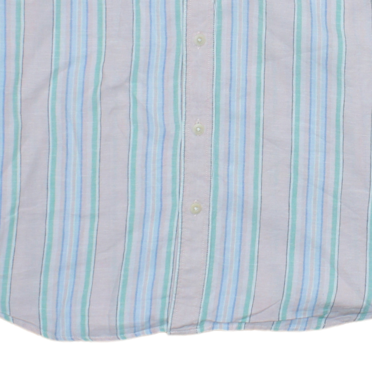 Levi's Men's Multicoloured Striped Short Sleeve Button-Up Shirt M