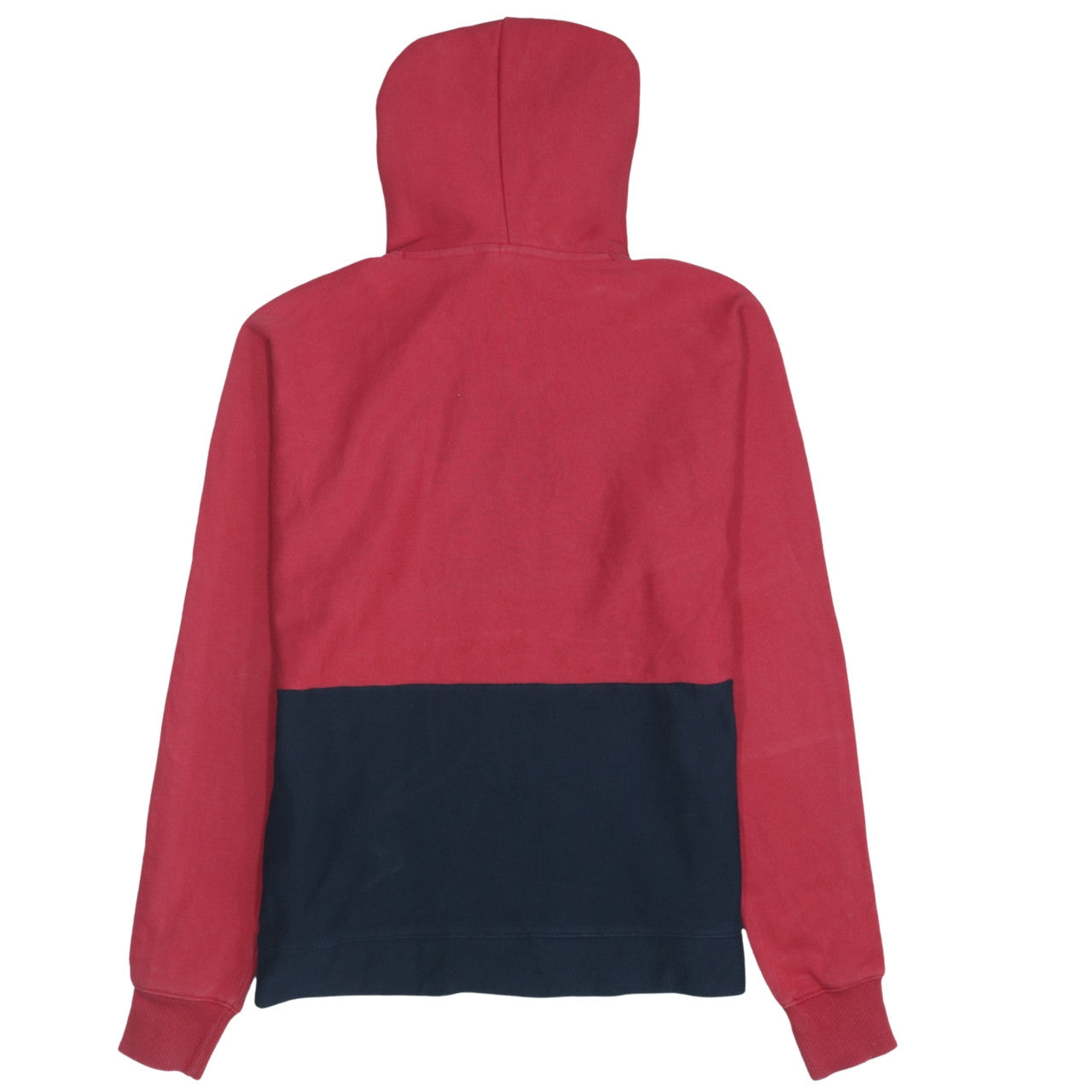 Champion Men's Red Pullover Hoodie Small Logo Graphic Cotton Blend