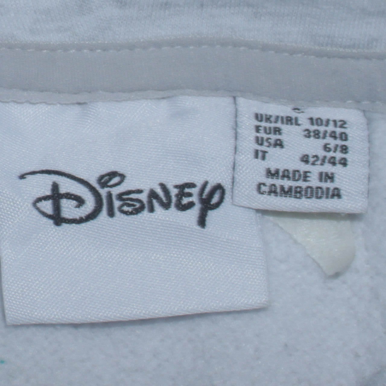 Disney Women's Grey Mickey Hoodie Size S 10/12 Pullover Graphic Print