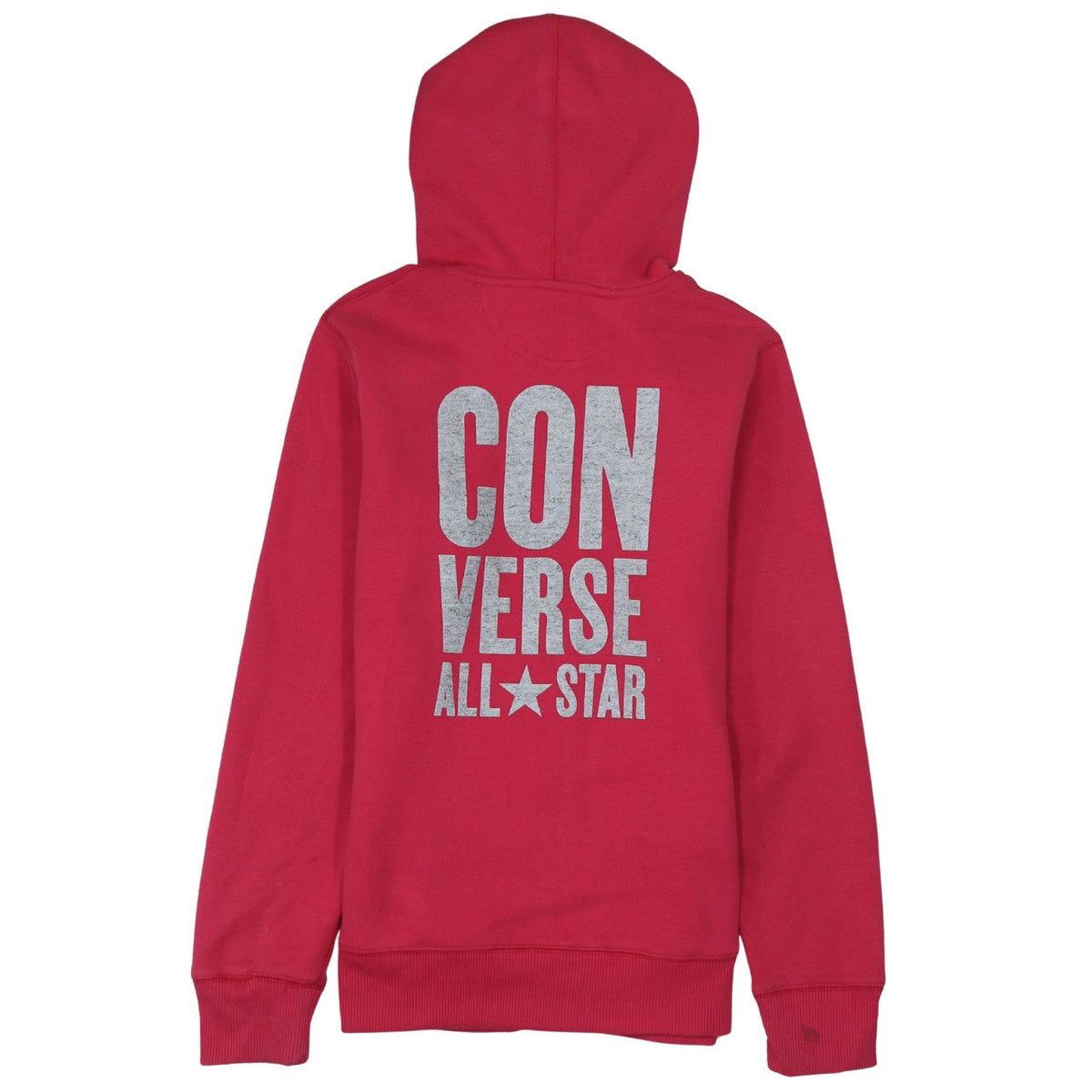 Converse Girls Red Full Zip Hoodie XL 13-15 Years Cotton Blend All Star