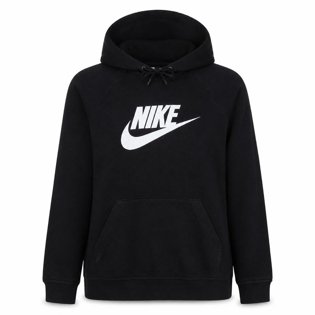Nike Womens Black Large Pullover Hoodie Sweatshirt with Logo