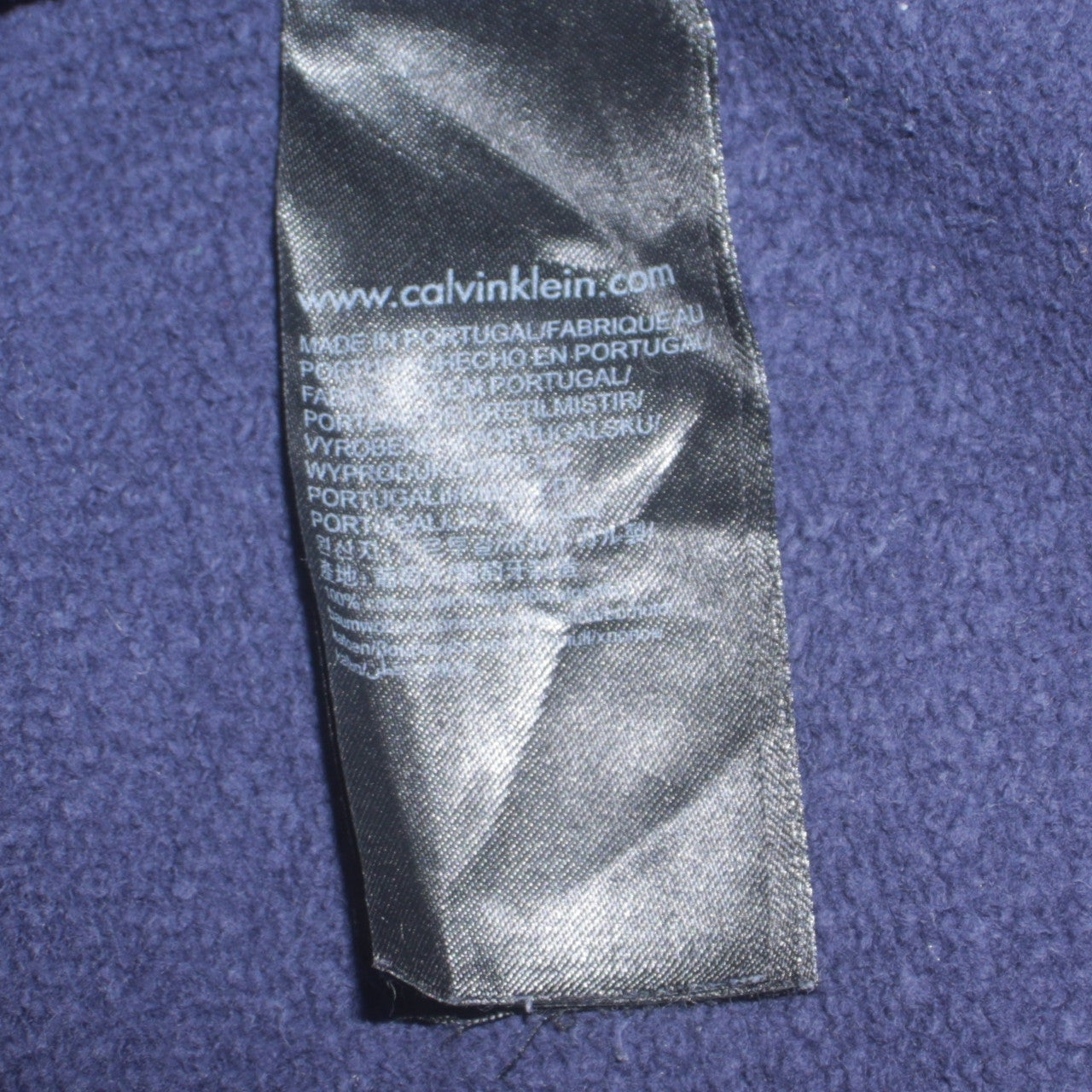 Calvin Klein Jeans Men's Blue Logo Sweatshirt L Pullover Cotton