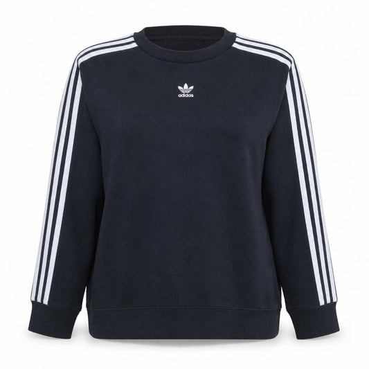Adidas Women's Black Crew Neck Pullover Sweatshirt Size 14