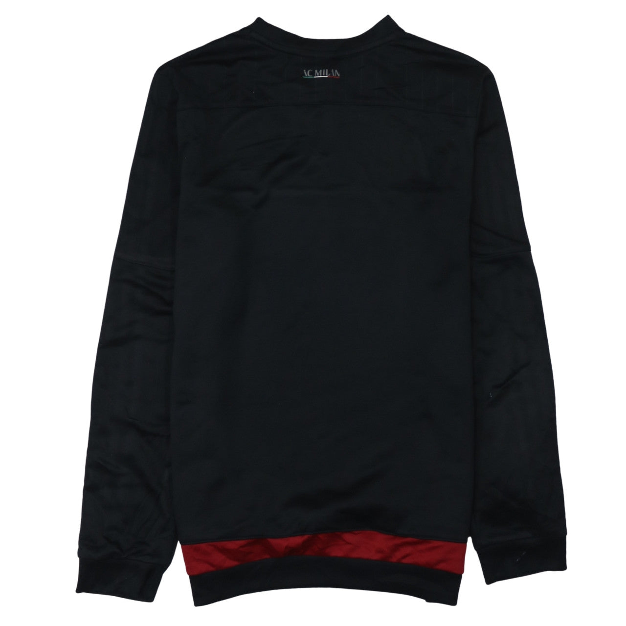 Adidas Boys Black AC Milan Football Sweatshirt 15-16 Years Pullover Top