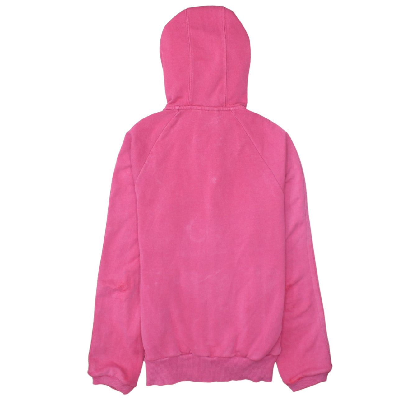 Adidas Womens Pink Full Zip Hoodie Sweatshirt Size M Cotton Blend