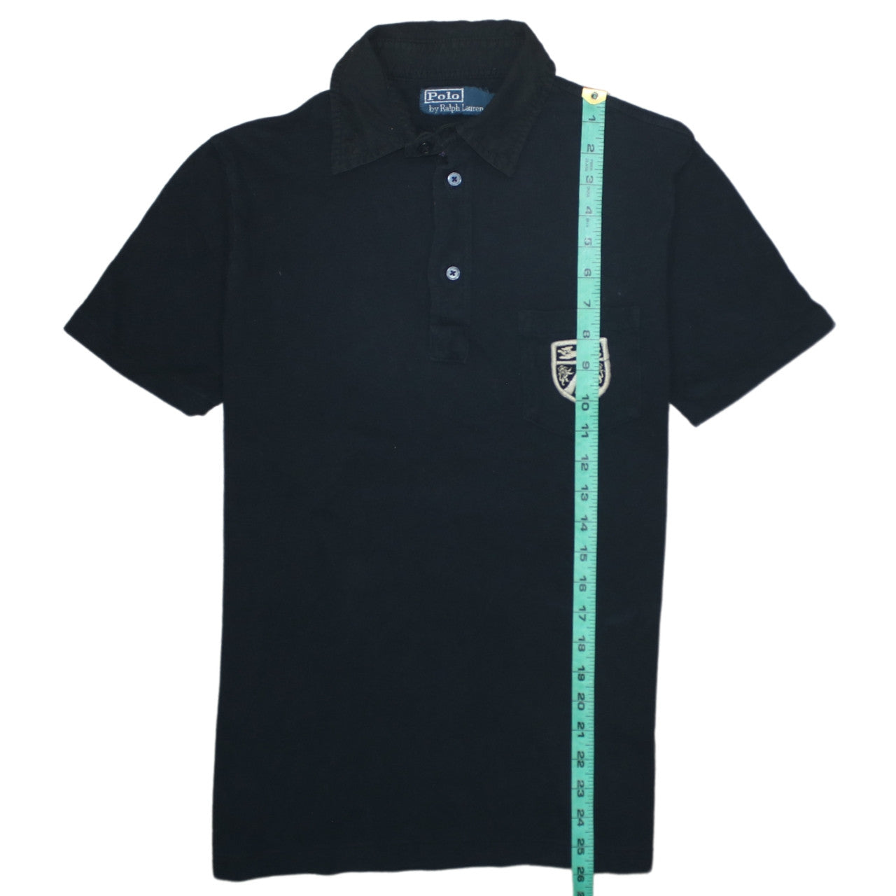 Ralph Lauren Men's Black Cotton Short Sleeve Polo Shirt Size S