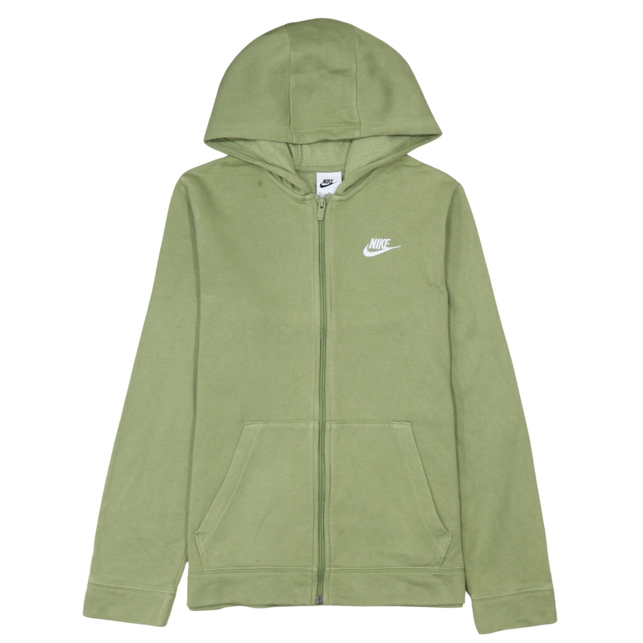 Nike Boys Green XL Full Zip Fleece Hoodie