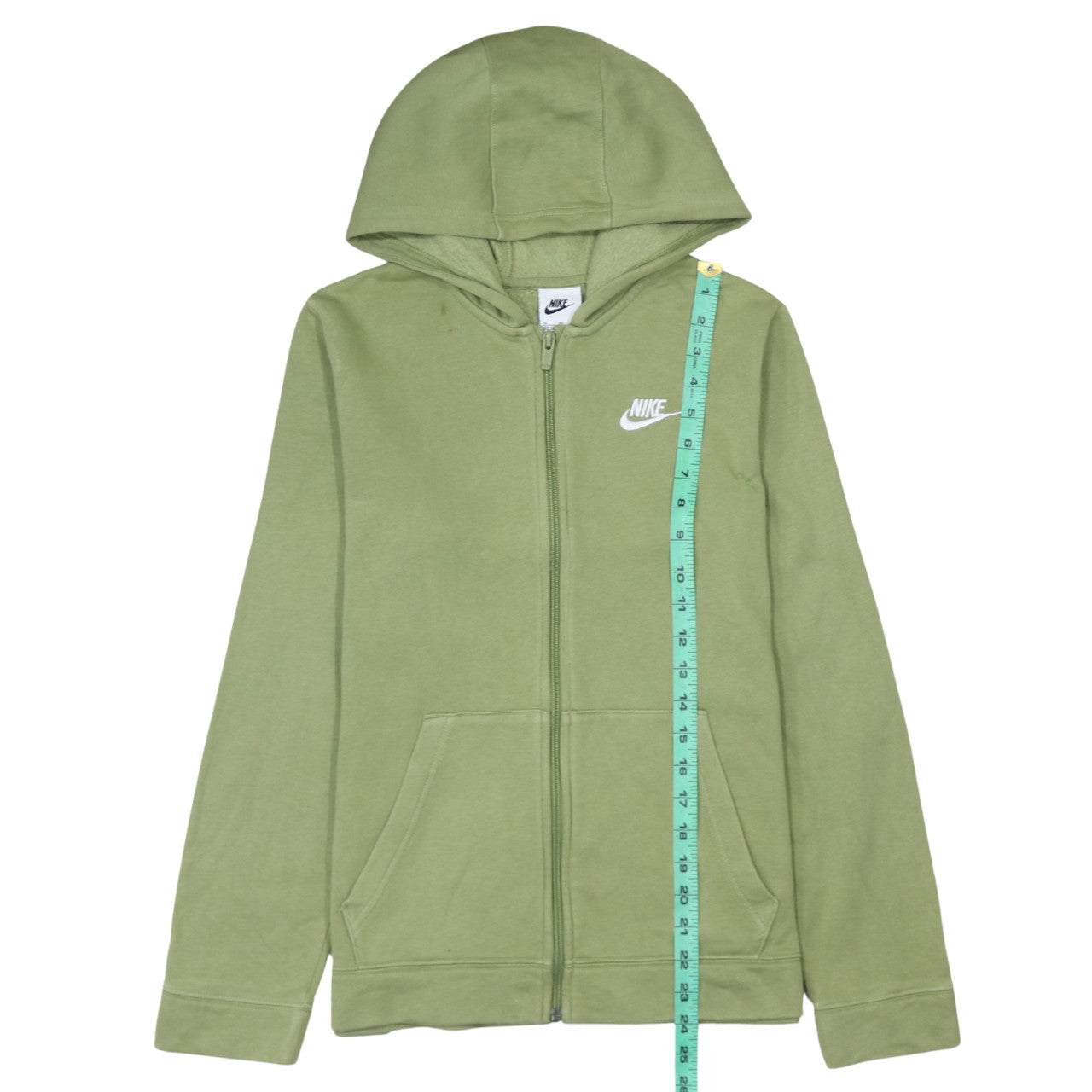 Nike Boys Green XL Full Zip Fleece Hoodie