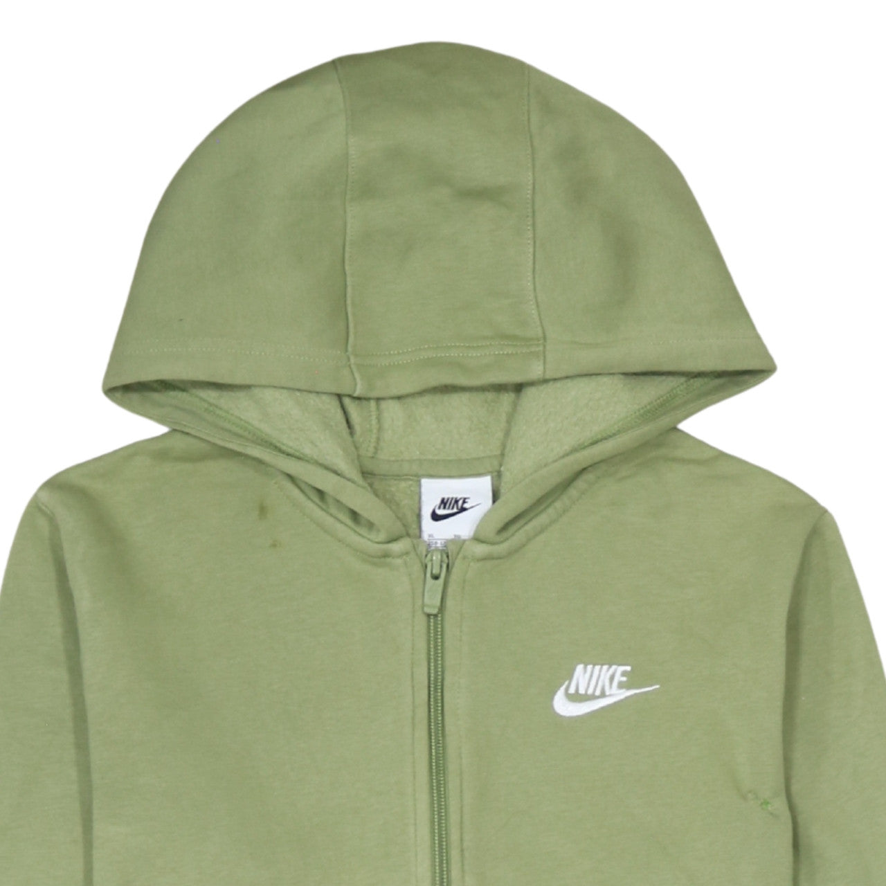 Nike Boys Green XL Full Zip Fleece Hoodie