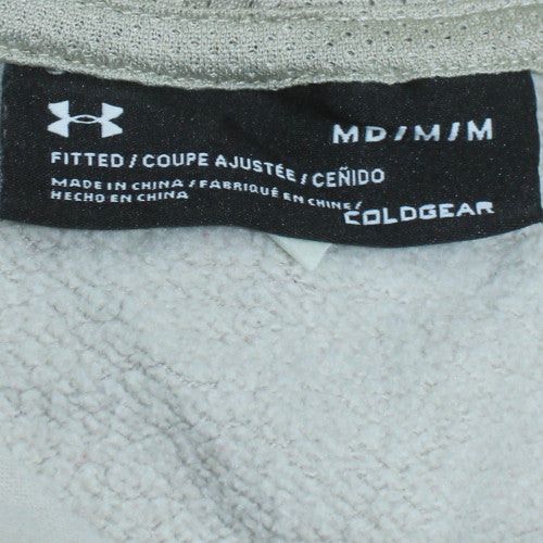 Under Armour Men's Beige Fleece Pullover Hoodie Medium