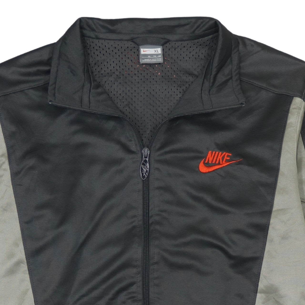 Nike Men's Black XL Track Jacket Retro Sports Full Zip Lightweight