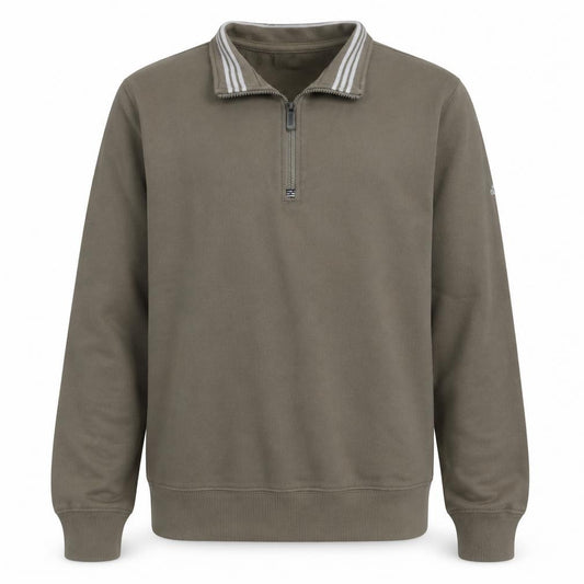 Adidas Men's Brown XL 1/4 Zip Fleece Sweatshirt