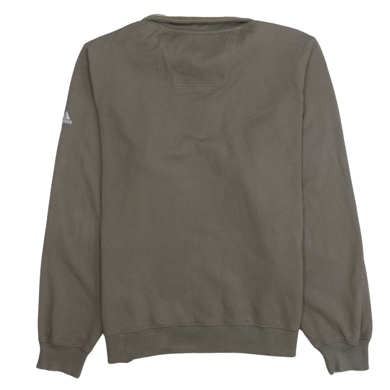 Adidas Men's Brown XL 1/4 Zip Fleece Sweatshirt