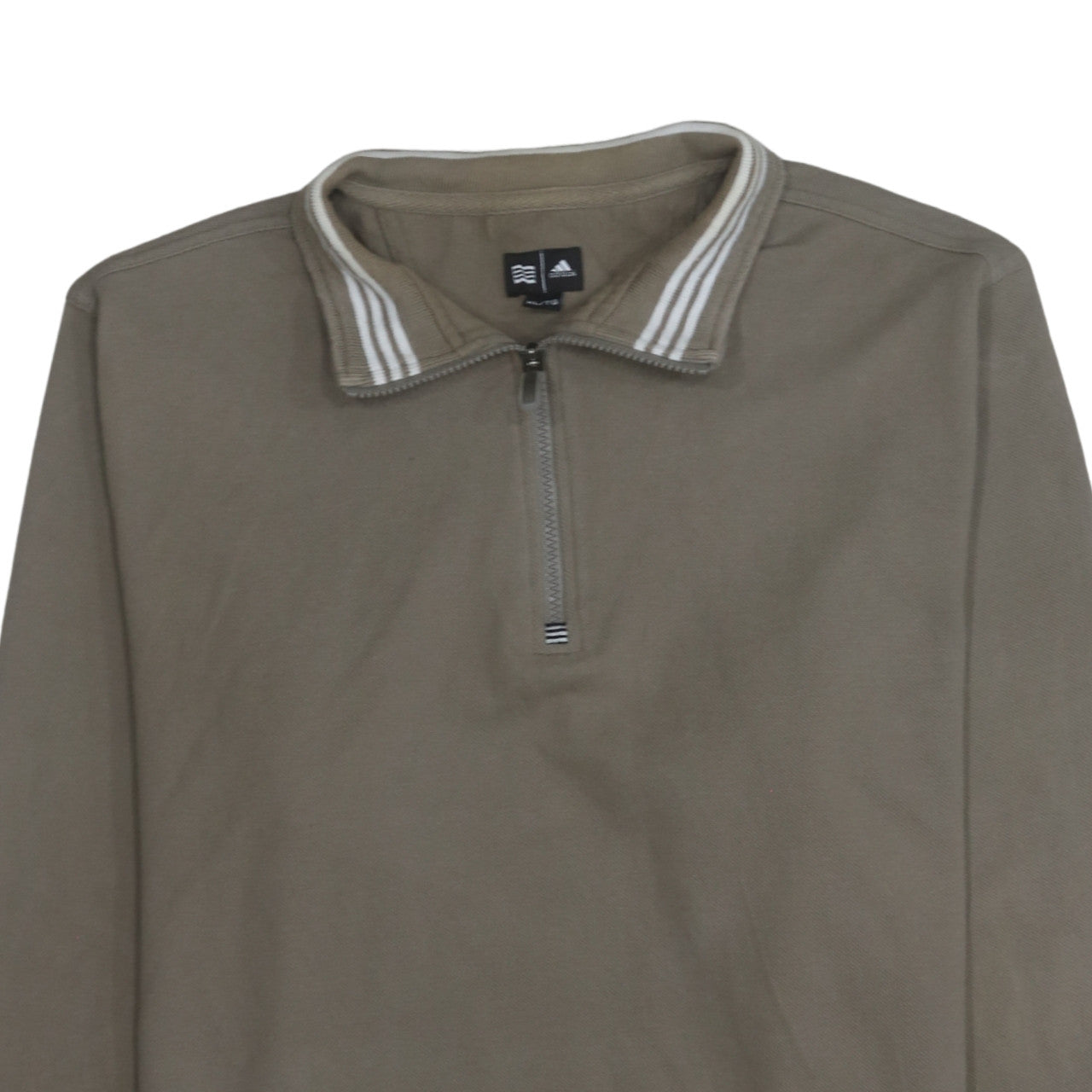 Adidas Men's Brown XL 1/4 Zip Fleece Sweatshirt