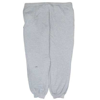 Back view of Adidas Men's Grey XL Sweatpants with Pockets