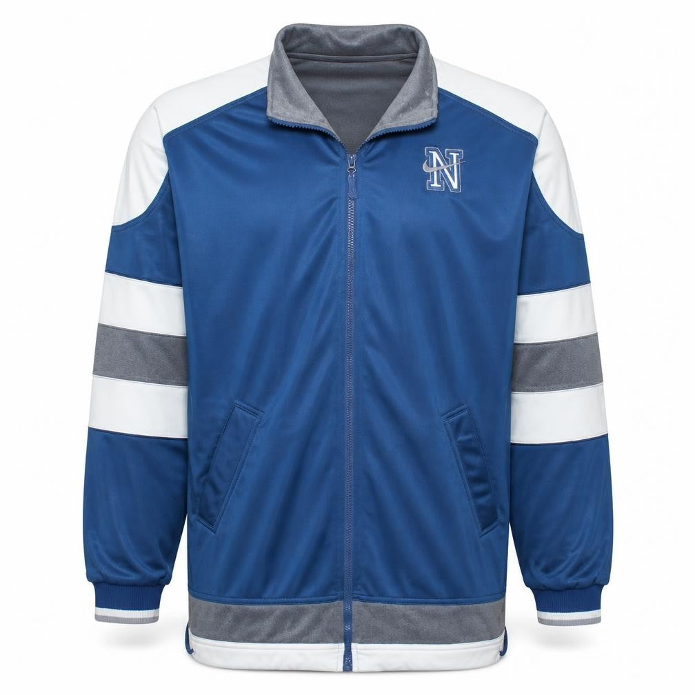 Nike Men's Blue L Track Jacket Full Zip Colourblock Sportswear