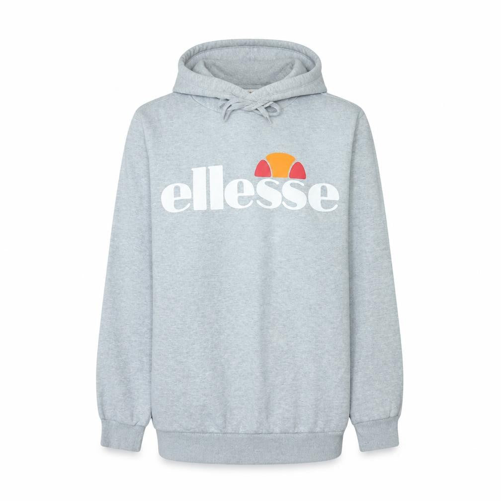 Ellesse Women’s Grey XL Pullover Hoodie with Logo Print