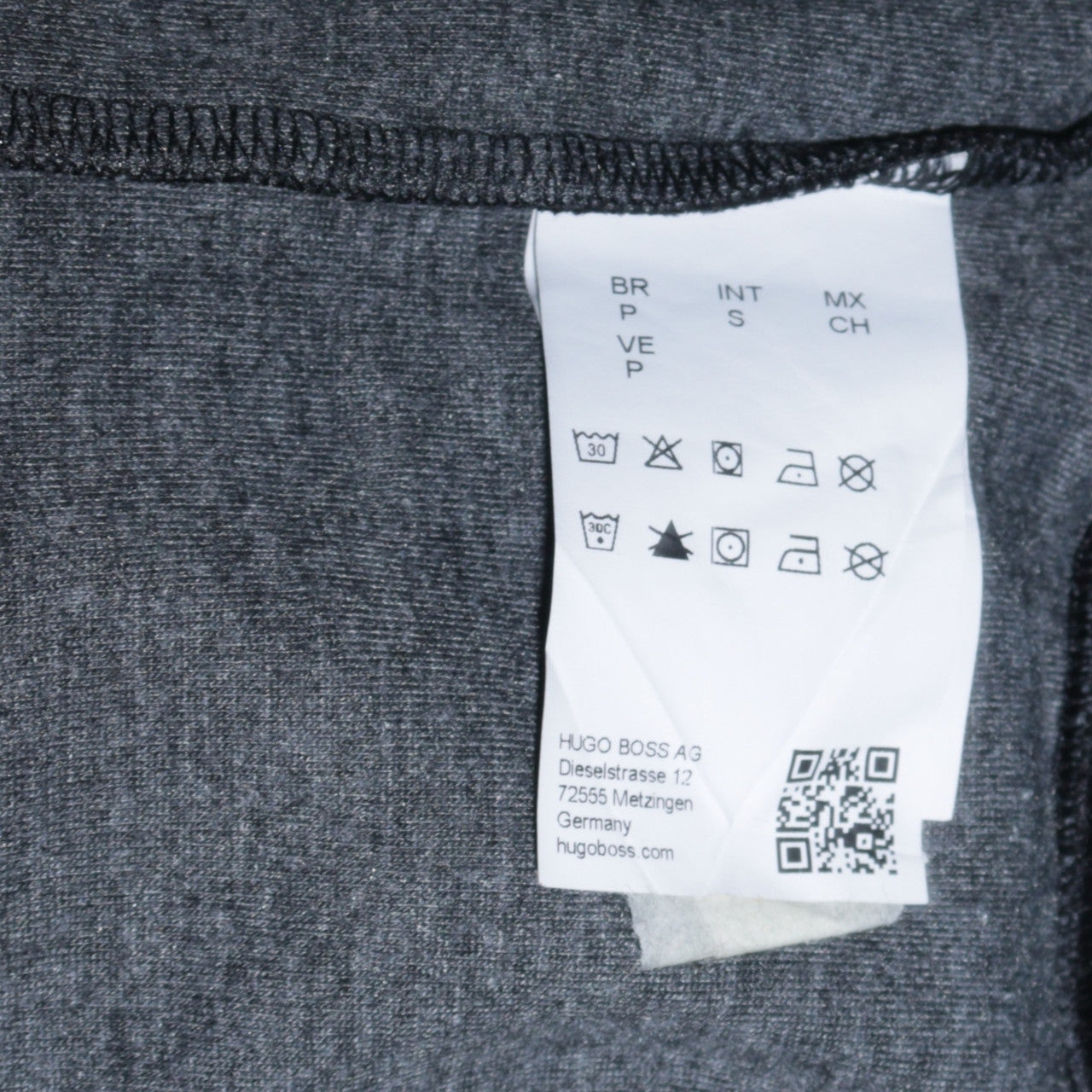Hugo Boss Men's Black & White Logo Pullover Hoodie Size S